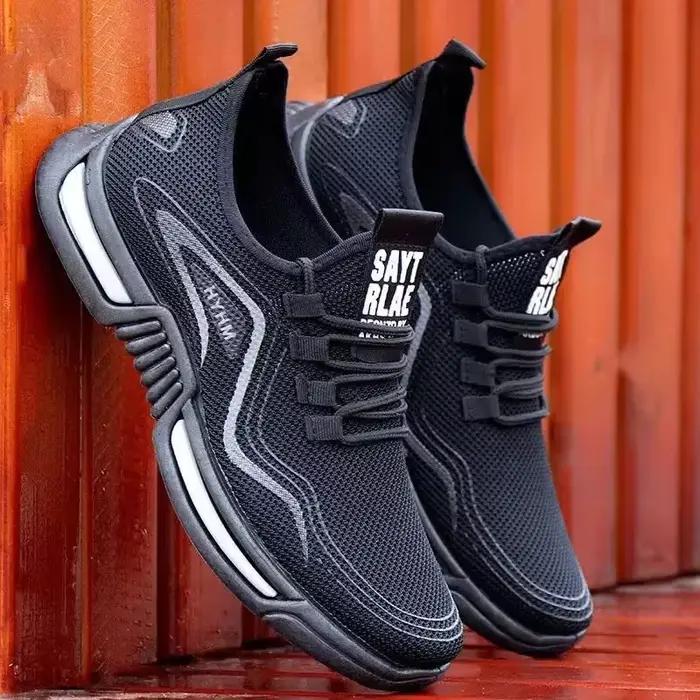 Chaussures de tennis respirantes pour hommes en coton et plastique pour extérieur et pelouse occasions spéciales de sport