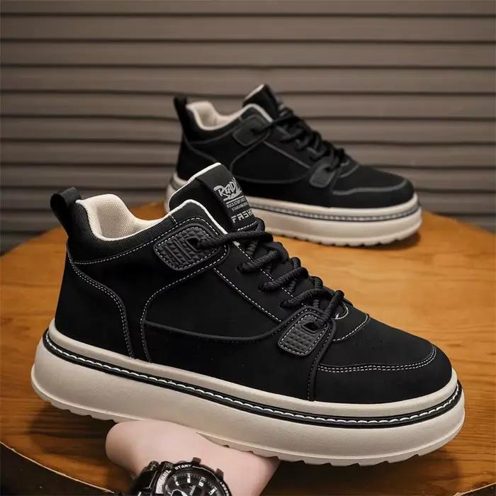 Baskets Montantes Décontractées Hommes Respirantes Confortables Haute Taille Pour Activités Physiques Occasions Printemps Automne