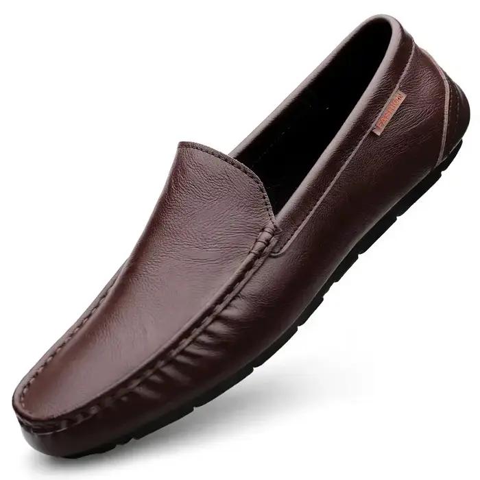 Mocassins en cuir véritable pour hommes mocassins de conduite italiens décontractés légers et respirants pointure ajustement occassions spéciales