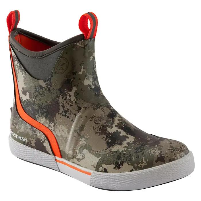 BASSDspatule-Bottes de pont imperméables pour homme, doublure respirante, caoutchouc néoprène anti-alde, rinçage, bottes de pluie, pêche, bateau, 6 po