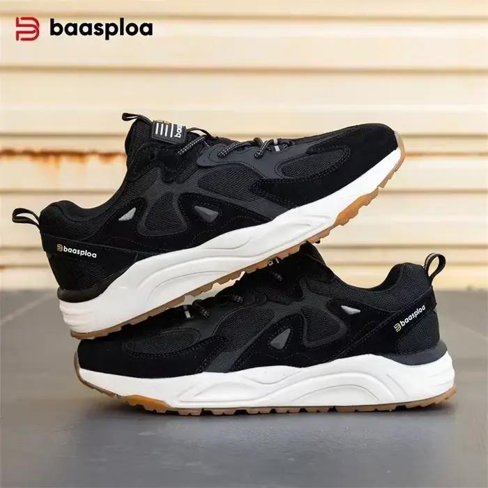 Baasploa – baskets de sport pour hommes, légères, décontractées, confortables, en maille, chaussures de course, respirantes, pour la marche
