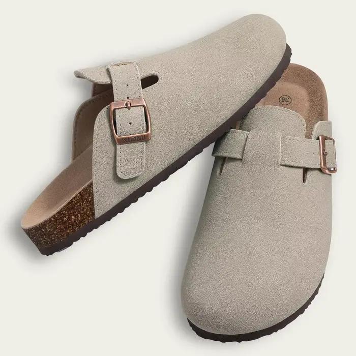 Pantoufles pour hommes mode rétro sabots en liège