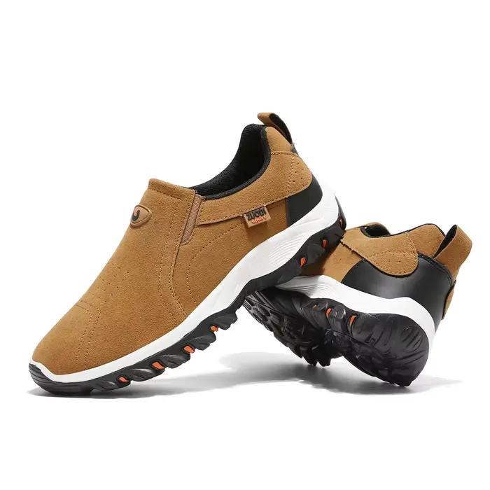 Chaussures de sport décontractées en cuir PU pour hommes, chaussures de voyage d'alpinisme, légères et confortables, de marche, nouvelle collection