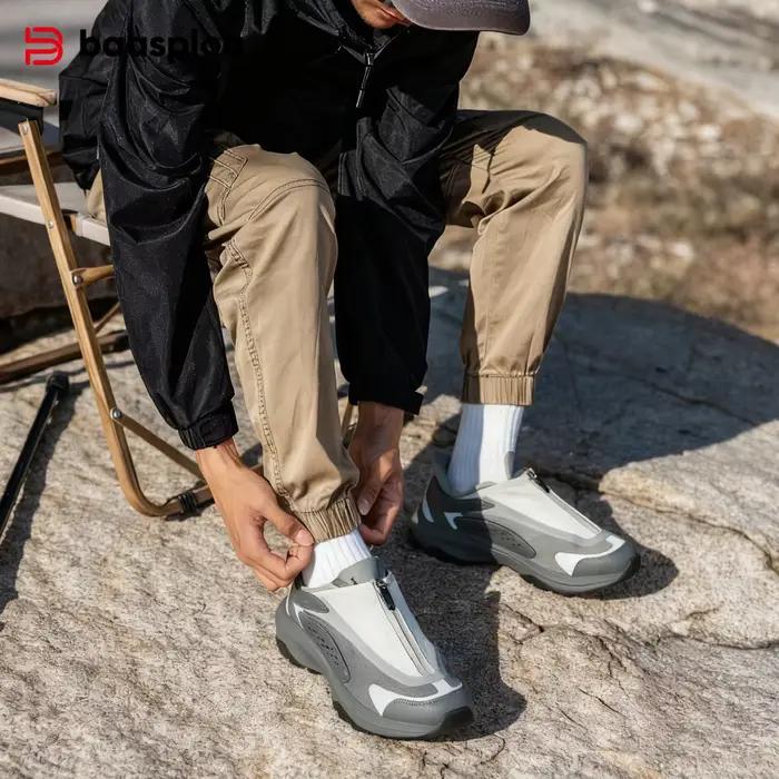 Baasploa hommes chaussures de randonnée maille respirant extérieur baskets tout nouveau confort Trail