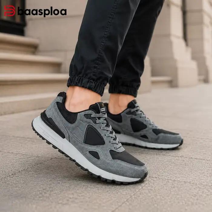 Baasploa Chaussures de marche décontractées pour hommes