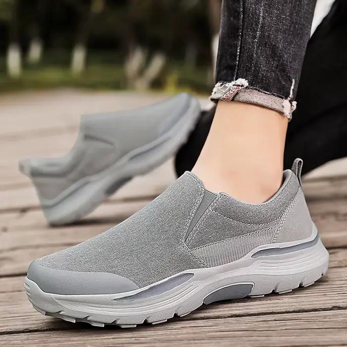 Chaussures de marche pour hommes à la main respirant homme plat mocassins léger mâle conduite décontracté baskets chaussures d'extérieur Size39-47