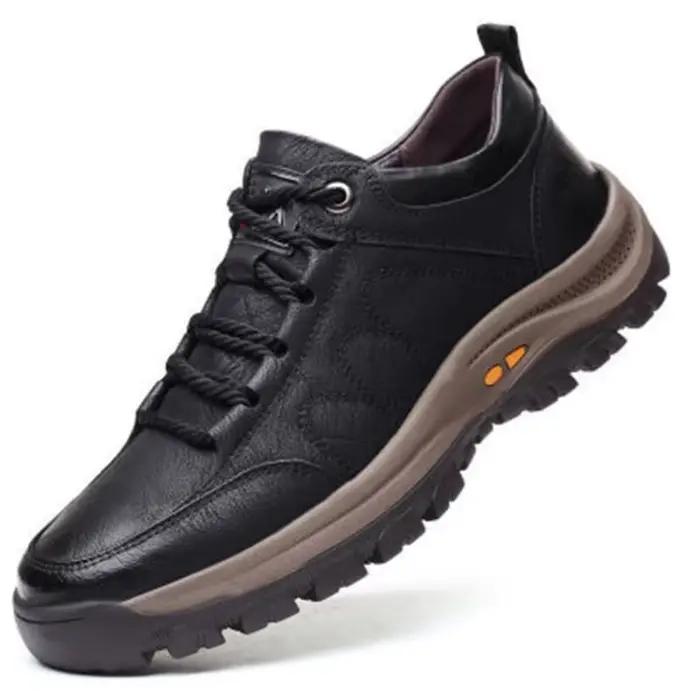 Chaussures de loisirs homme mocassins décontractées printemps automne avec semelle en caoutchouc et doublure en PVC pour randonnées et sorties urbaines