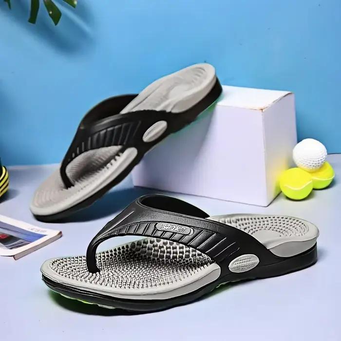 Sandales EVA légères pour hommes avec semelle de massage Options multicolores Pantoufles à enfiler de grande taille pour la plage Utilisation quotidienne à la maison en plein air