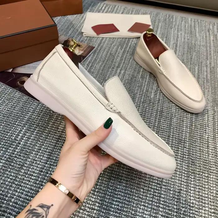Mocassins en cuir pour hommes, chaussures de travail décontractées à enfiler, style britannique, souples, pour la conduite, chaussures classiques pour hommes, taille 38-48
