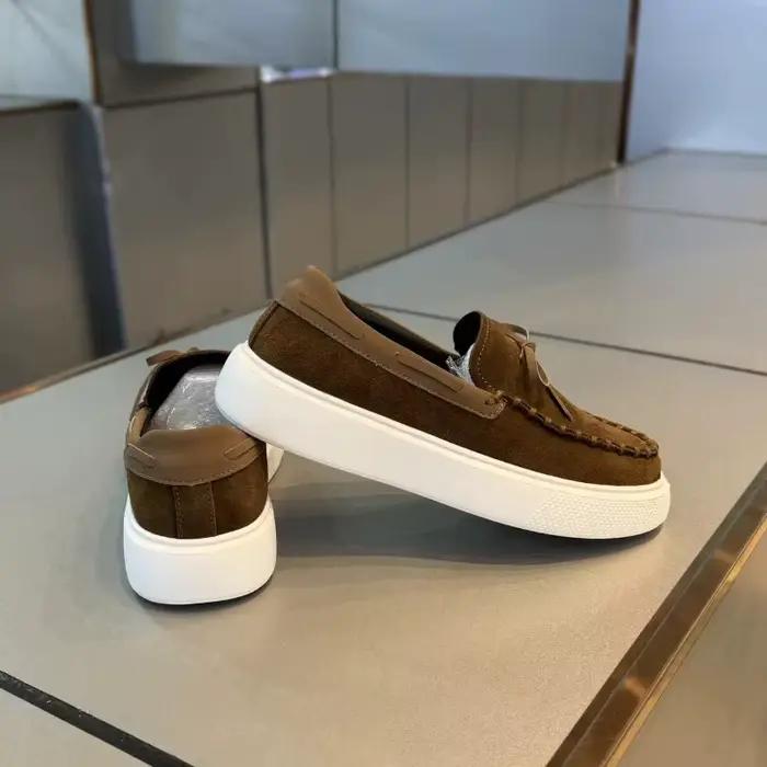 Marque chaussures pour hommes rétro daim cuir