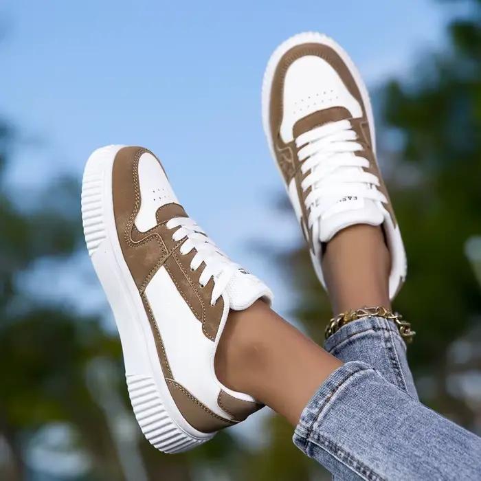 YRZL Baskets unisexes Chaussures à plateforme antidérapantes Chaussure de marche légère