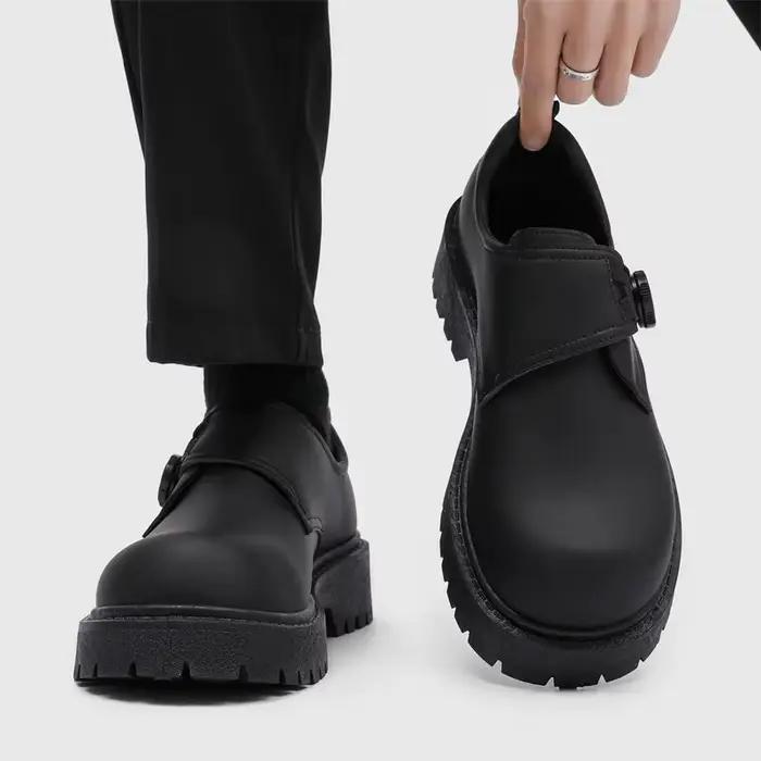 Derby décontracté chaussures pour hommes printemps affaires trajet travail fond épais