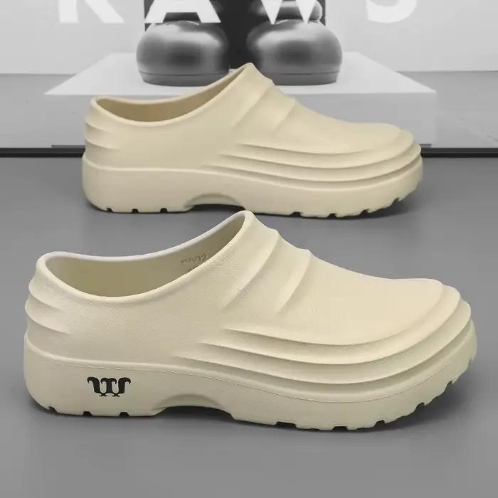 Sandales antidérapantes homme classiques pour extérieur imperméables et confortables pointure 36 à 48 pour travaux et loisirs