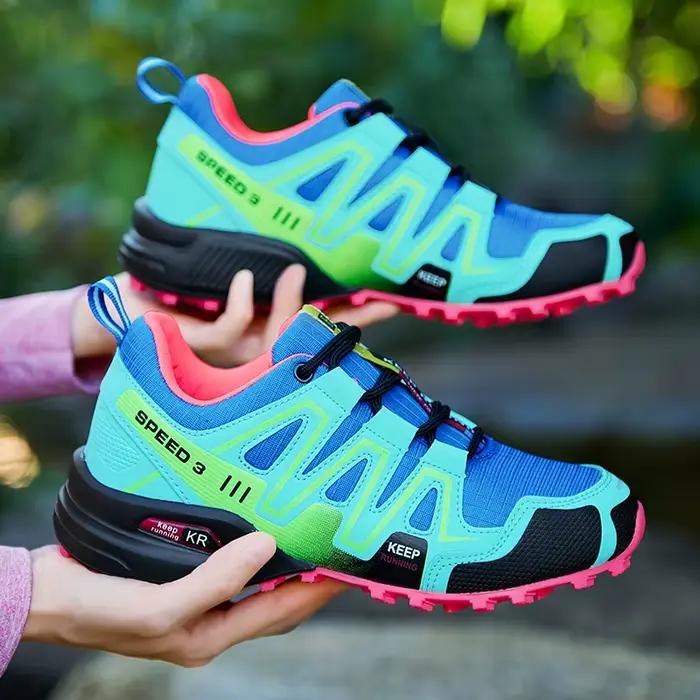 Chaussures de course sur sentier en plein air hommes baskets antidérapantes respirantes homme sport randonnée hors