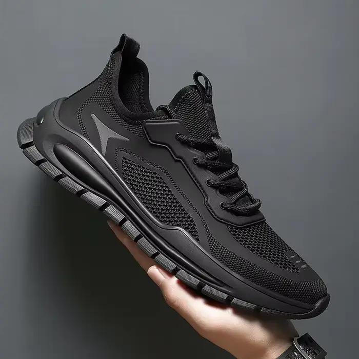 Chaussures de sport pour homme style coréen respirant confortable semelle épaisse couleurs mélangées pour printemps automne occasions quotidiennes sportives