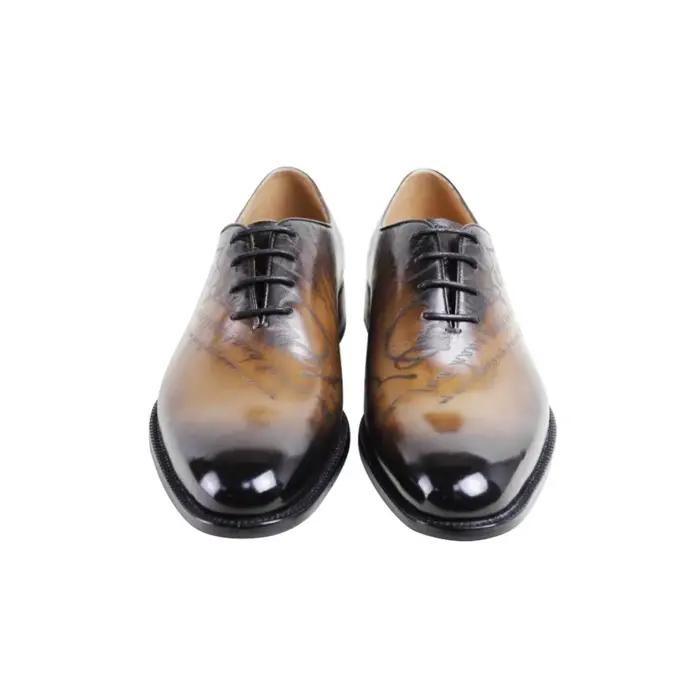 Chaussures habillées Oxford en cuir véritable pour hommes élégants et durables pour soirées et événements formels