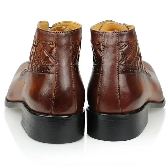 Bottes de rinçage en cuir véritable pour hommes