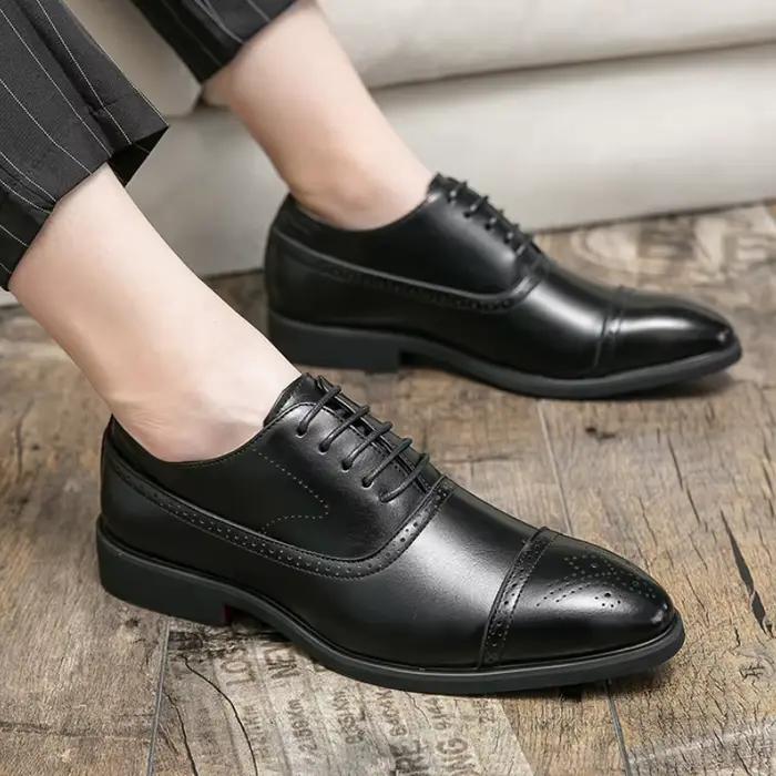 Chaussures habillées homme YEAE semelle rouge cuir confortables pointues ocassions spéciales bureau carrière mariage décontractées affaires retrouvez votre élégance quotidienne