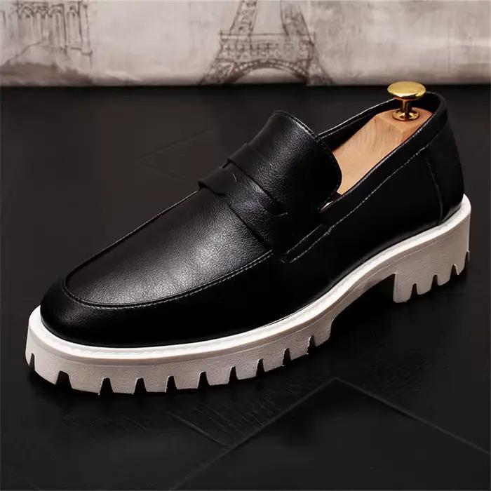 Chaussures de luxe en cuir blanc pour hommes, mocassins confortables à enfiler, chaussures de conduite antidérapantes, chaussures de haute qualité pour hommes