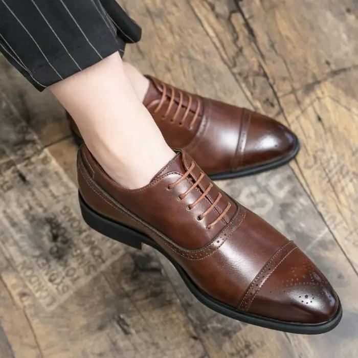 Chaussures habillées homme YEAE semelle rouge cuir confortables pointues ocassions spéciales bureau carrière mariage décontractées affaires retrouvez votre élégance quotidienne