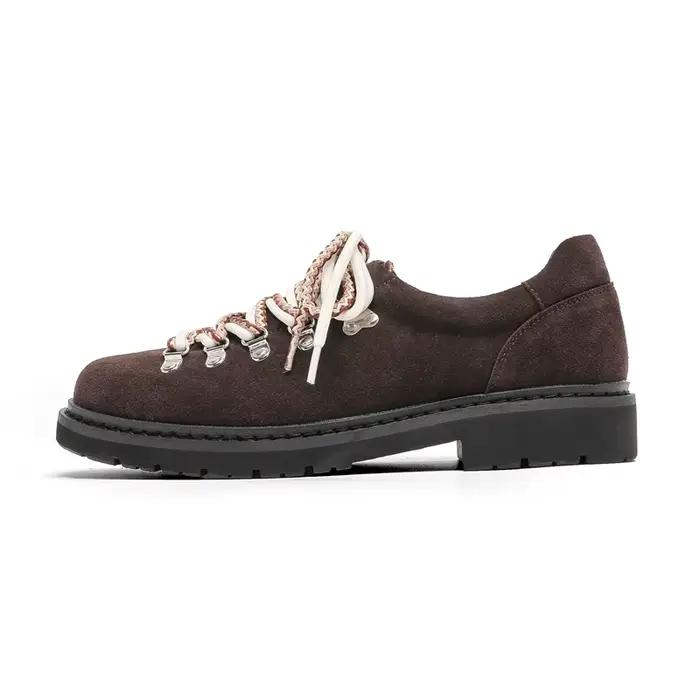 Chaussures Derby en daim de qualité supérieure pour hommes, style britannique classique, bout rond, baskets décontractées tendance, chaussures en cuir confortables et antidérapantes