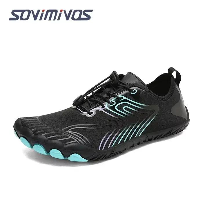 Chaussures de Randonnée SOVIMIVOS pour Homme Tissu Extensible Occasions Décontractées Plage Yoga Eau