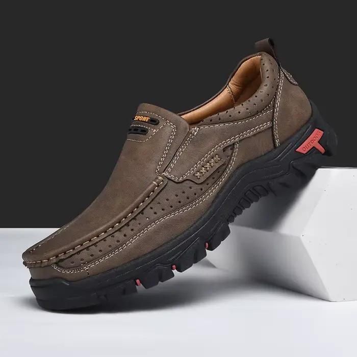 Chaussures décontractées Hiyixgh en cuir véritable avec motifs animaux pour homme, occasions décontractées et de plein air