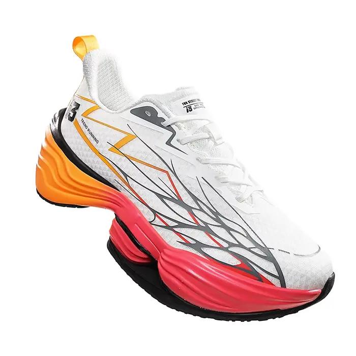 Chaussures de sport hommes maille respirant amorti haute qualité baskets antidérapantes été Marathon formation chaussures de course pour les femmes