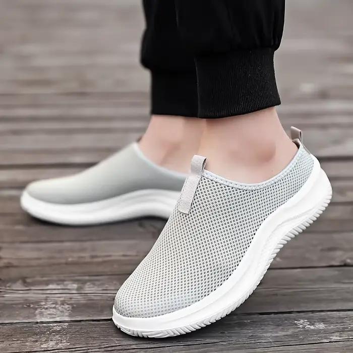 MAEDEF hommes demi pantoufle grande taille chaussures plates semelle confortable léger