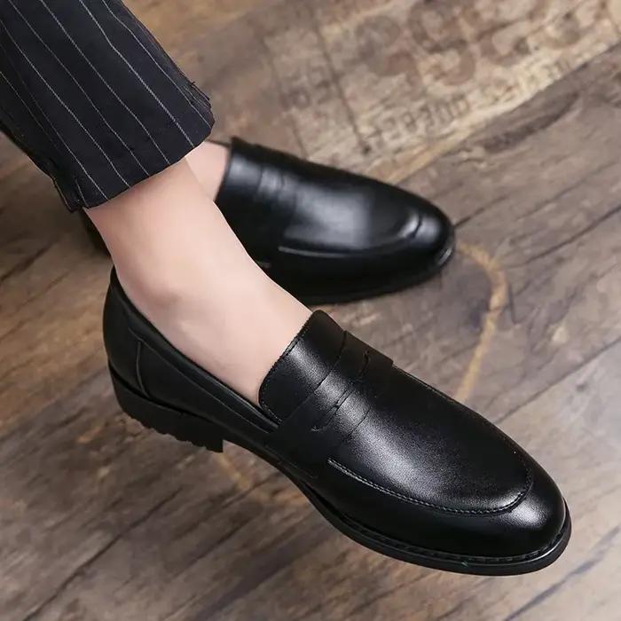 Nouvelles Chaussures d'été 2021 pour Hommes : Mocassins en Cuir Tendance Britannique Décontractés
