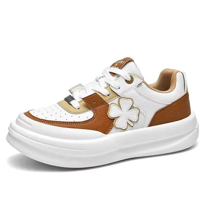 Chaussures blanches décontractées homme confortables tendance mode baskets légères rétro pour marche printemps automne ocassions décontractées