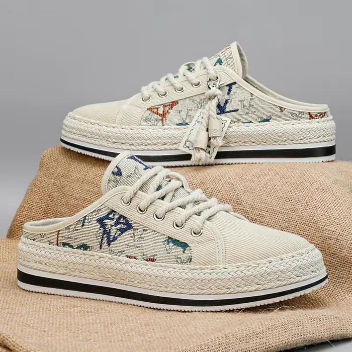Mocassins décontractés respirants pour hommes – Nouvelle collection printemps-été – Style color block tendance – Talon plat polyvalent – Confortables pour le quotidien