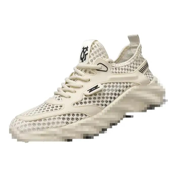 Chaussures de randonnée aquatique pour hommes à bout rond, en maille ajourée respirante, séchage rapide, coupe basse, décontractées