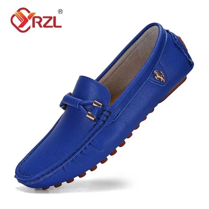 YRZL mocassins pour hommes 2024 nouveaux mocassins faits à la main chaussures plates pour homme chaussures en cuir décontractées luxe confortable hommes mocassins taille 48 chaussures pour hommes