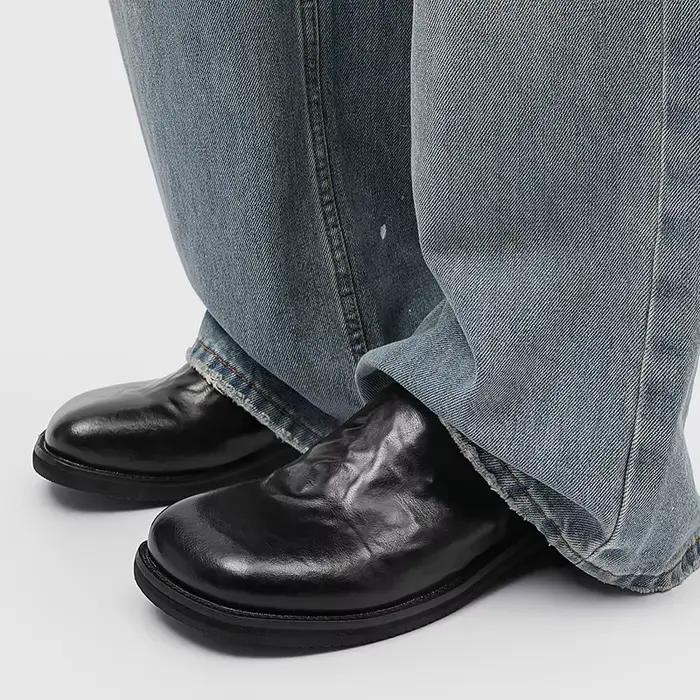 Mules décontractées YEISNDOO en cuir fendu pour homme, respirantes, confortables et durables, parfaites pour les journées chaudes et les sorties décontractées