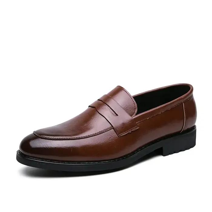 Nouvelles Chaussures d'été 2021 pour Hommes : Mocassins en Cuir Tendance Britannique Décontractés