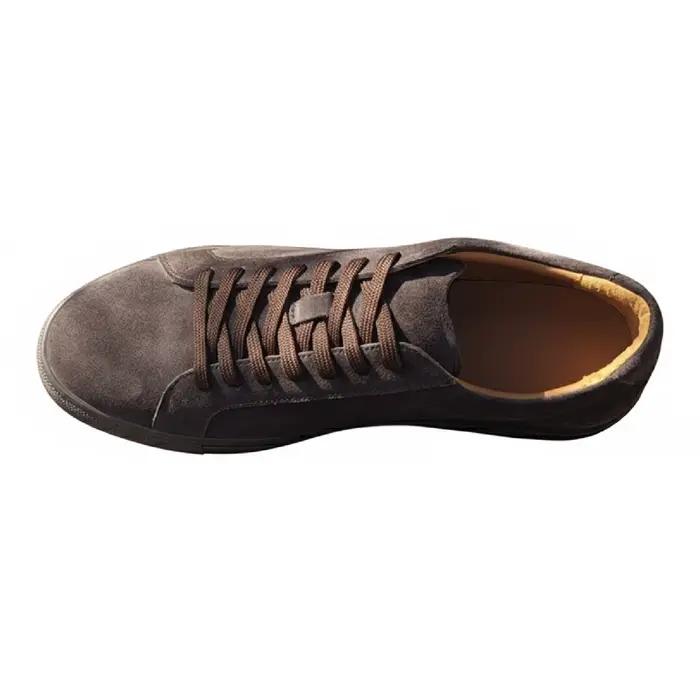 Mocassins en daim pour hommes, style décontracté, en cuir véritable, durables, pour le skateboard et la marche en extérieur