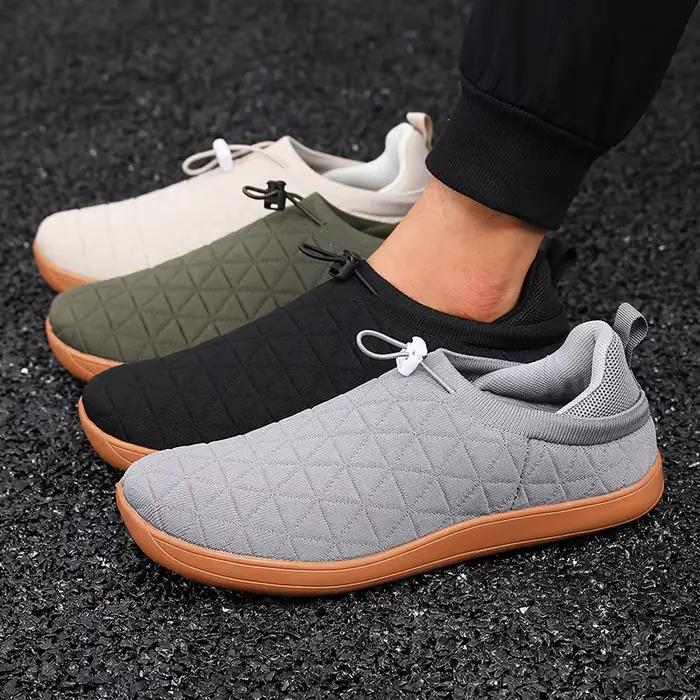 Chaussures en maille large minimaliste et unisexe pour une marche confortable et les activités de plein air décontractées avec semelles souples adaptées aux voyages