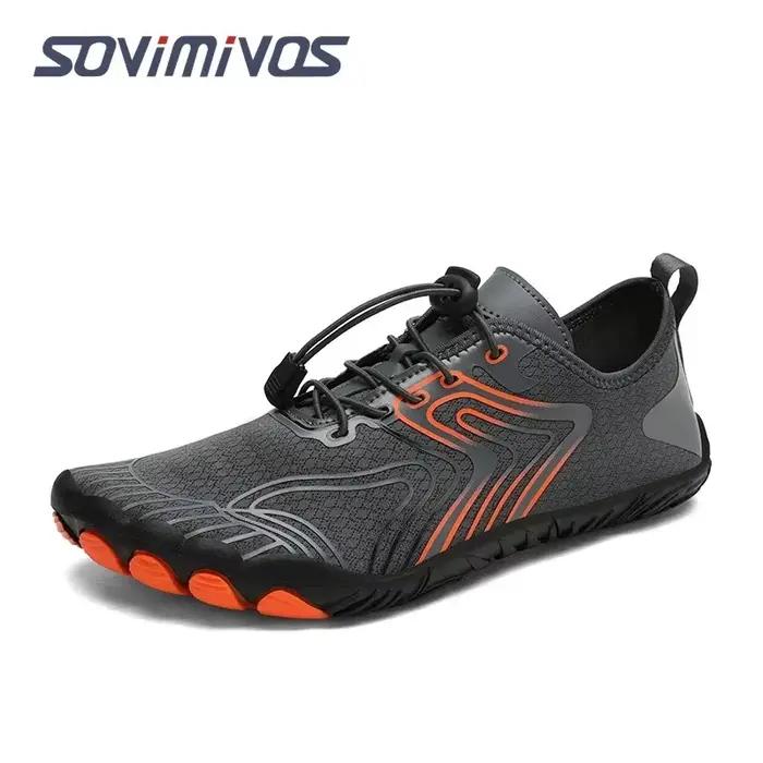 Chaussures de Randonnée SOVIMIVOS pour Homme Tissu Extensible Occasions Décontractées Plage Yoga Eau