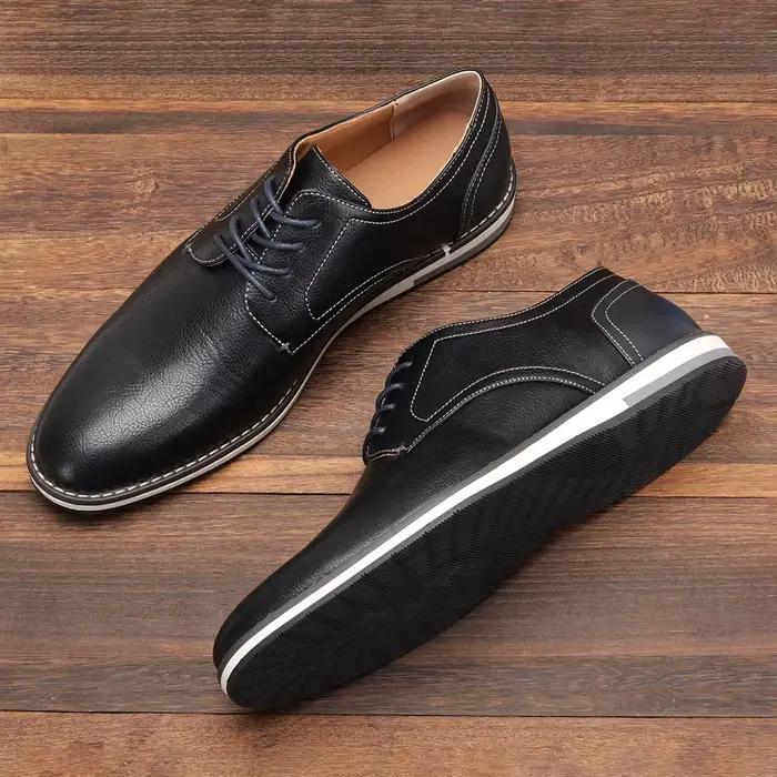 Mocassins en cuir pour hommes, chaussures décontractées, confortables, à la mode, de marque, 7-13 ans, 2024