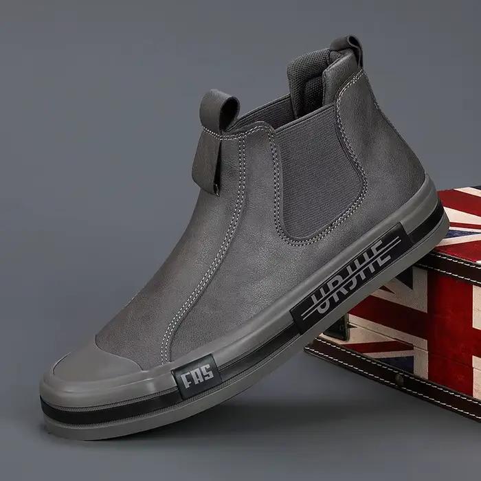 Bottes décontractées LEDP en cuir artificiel pour hommes printemps automne confortables et élégantes à offrir pour occasions spéciales