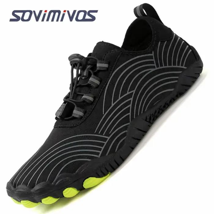 Chaussures de Randonnée SOVIMIVOS pour Homme Tissu Extensible Occasions Décontractées Plage Yoga Eau