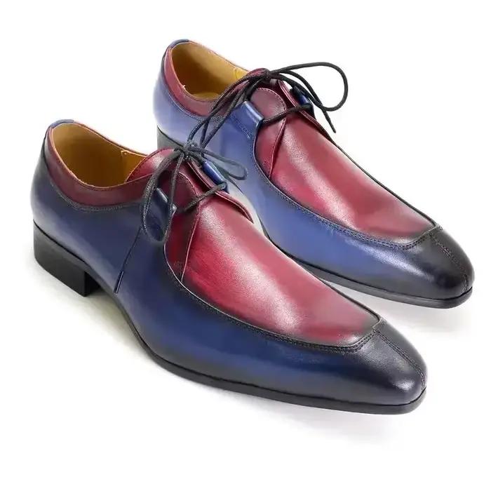 Chaussures Oxford Vintage en Cuir de Vache group pour Homme