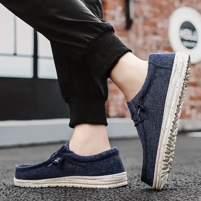 Marque hommes chaussures décontractées mode Denim toile
