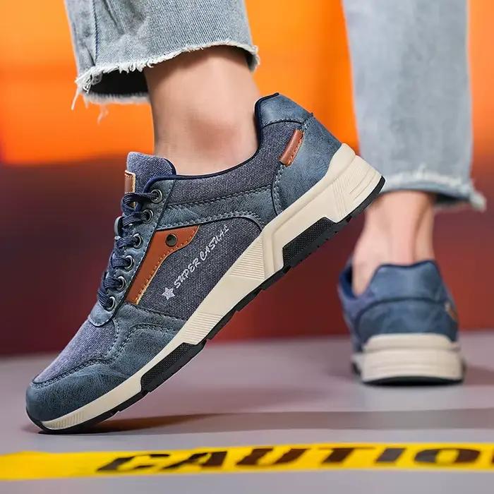 Chaussures décontractées en denim pour homme pointure 39 à 46 confortables antidérapantes occasions spéciales et quotidiennes