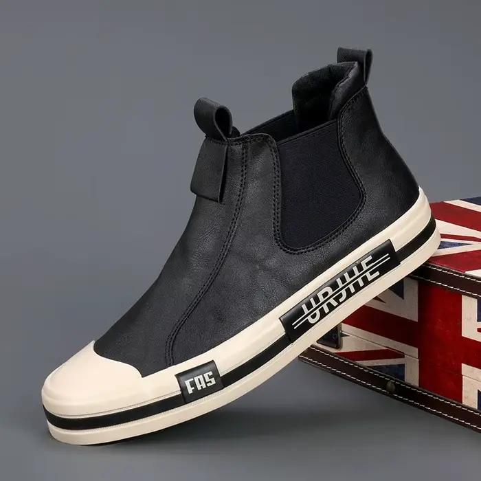 Bottes décontractées LEDP en cuir artificiel pour hommes printemps automne confortables et élégantes à offrir pour occasions spéciales