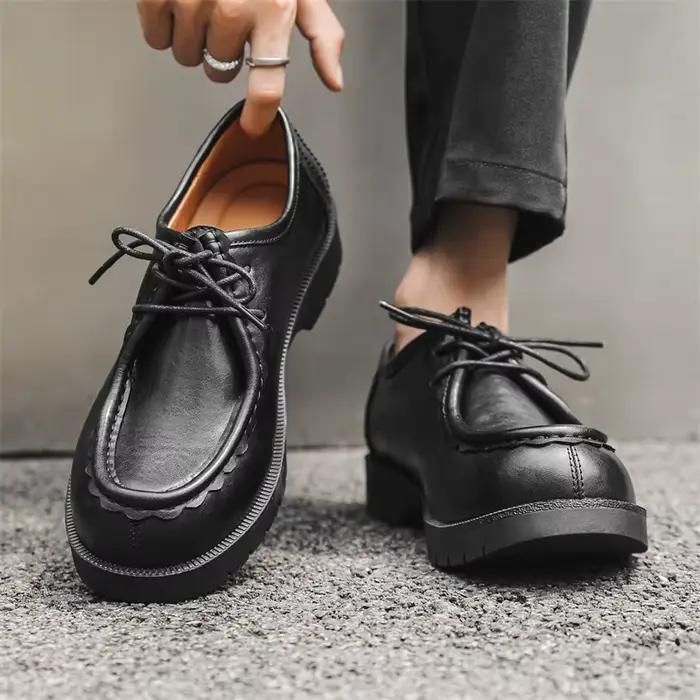 Chaussures en cuir rétro pour hommes