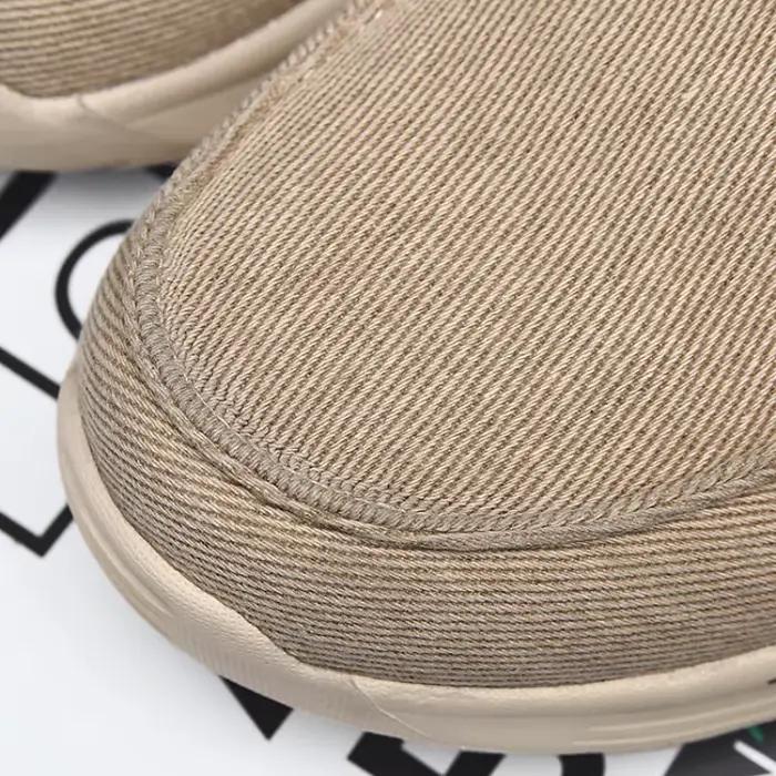 Chaussures décontractées pour hommes mocassins respirants en toile