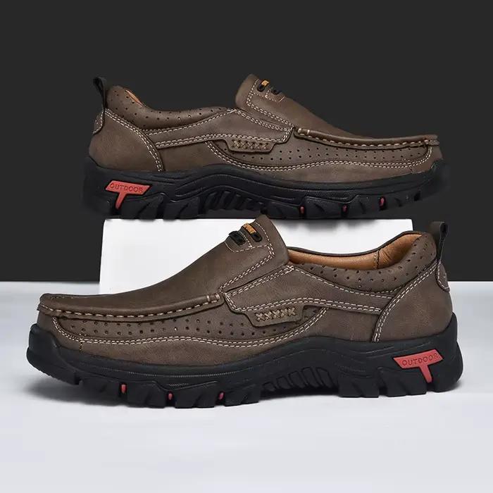 Chaussures décontractées Hiyixgh en cuir véritable avec motifs animaux pour homme, occasions décontractées et de plein air