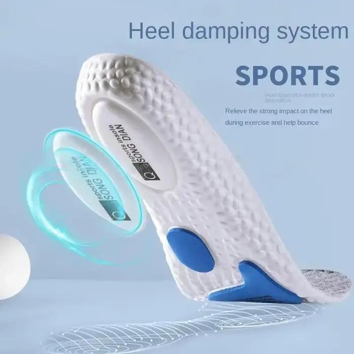 Semelles intérieures de Sport pour pieds, Inserts d'absorption des chocs souples, modèle orthopédique pour fasciite plantaire, chaussures pour hommes et femmes
